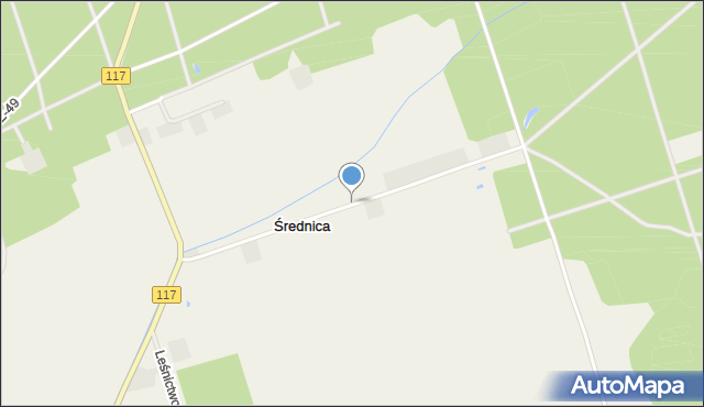 Średnica gmina Czarnków, Średnica, mapa Średnica gmina Czarnków