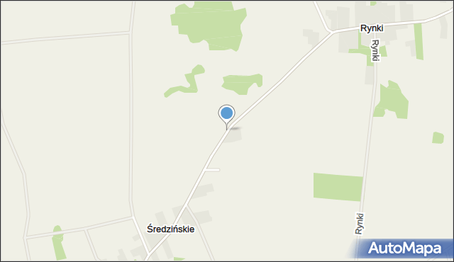 Średzińskie, Średzińskie, mapa Średzińskie