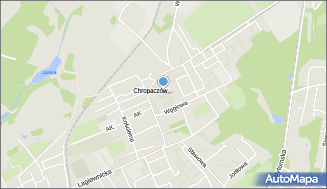 Świętochłowice, Średnia, mapa Świętochłowice