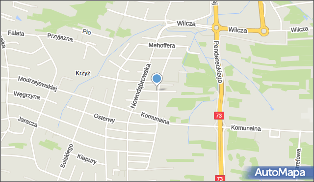 Tarnów, Srebro Joanny, mapa Tarnów