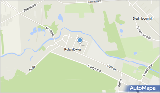 Tomaszów Mazowiecki, Środkowa, mapa Tomaszów Mazowiecki