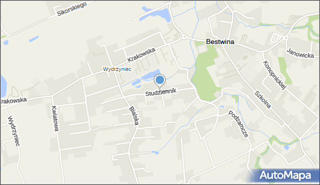 Bestwina, Studziennik, mapa Bestwina