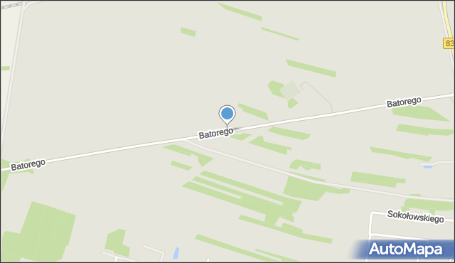 Biłgoraj, Stefana Batorego, mapa Biłgoraj