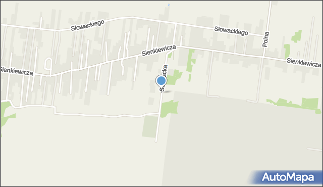 Bobrowniki powiat będziński, Strażacka, mapa Bobrowniki powiat będziński