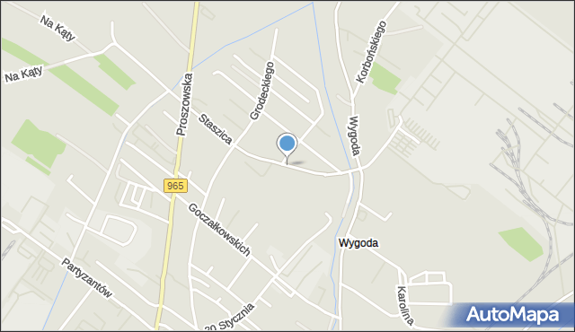 Bochnia, Staszica Stanisława, mapa Bochni