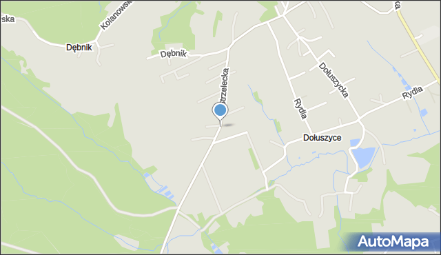 Bochnia, Strzelecka, mapa Bochni