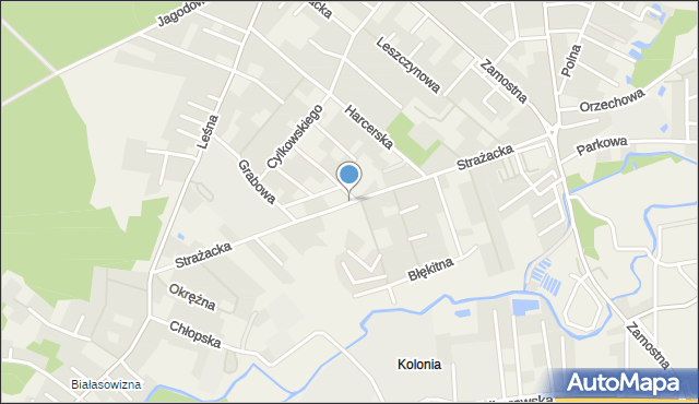 Bolszewo, Strażacka, mapa Bolszewo