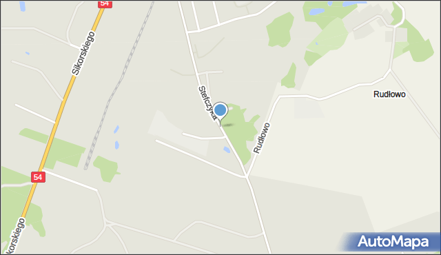 Braniewo, Stefczyka, mapa Braniewo