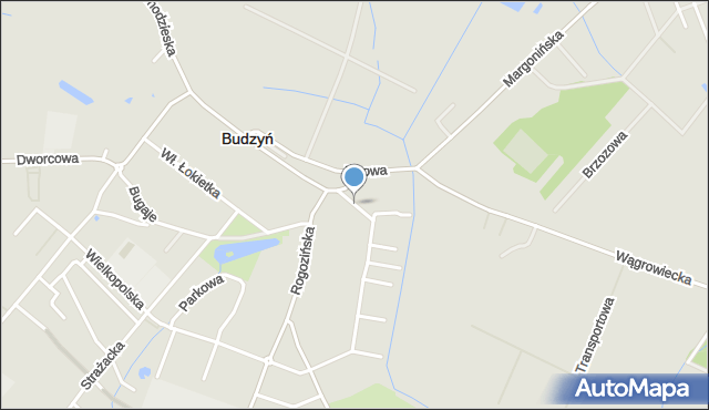 Budzyń powiat chodzieski, Struka, ks., mapa Budzyń powiat chodzieski