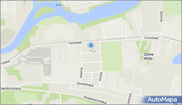 Bydgoszcz, Strumykowa, mapa Bydgoszczy