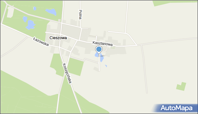 Cieszowa, Stawowa, mapa Cieszowa