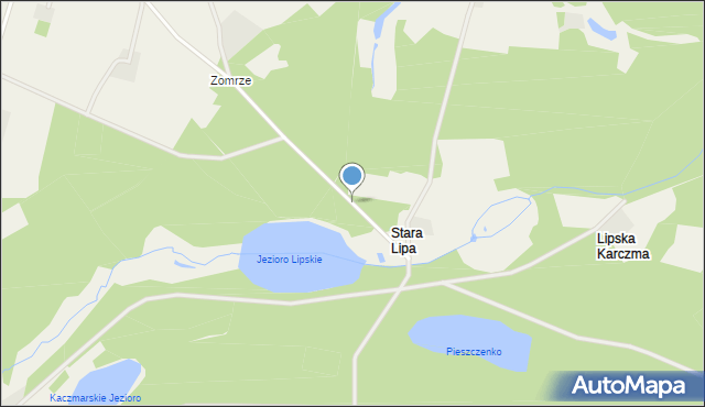 Cis gmina Zblewo, Stara Lipa, mapa Cis gmina Zblewo