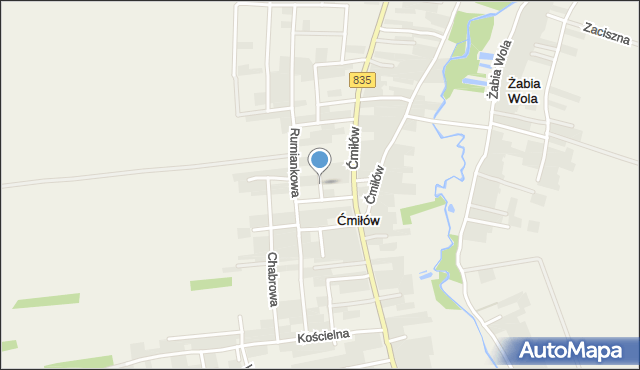 Ćmiłów, Stokrotki, mapa Ćmiłów