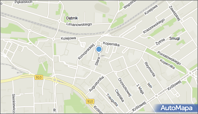 Dąbrowa Górnicza, Stara, mapa Dąbrowa Górnicza