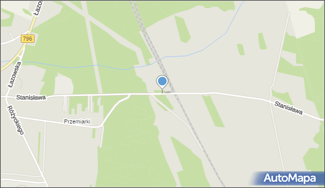 Dąbrowa Górnicza, Stanisława, ks., mapa Dąbrowa Górnicza