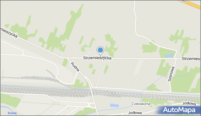 Dąbrowa Górnicza, Strzemieszycka, mapa Dąbrowa Górnicza