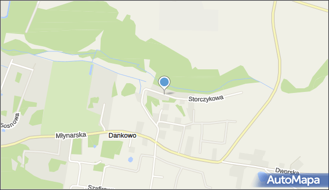 Dankowo, Storczykowa, mapa Dankowo