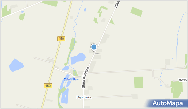 Doruchów, Stara Kuźnica, mapa Doruchów