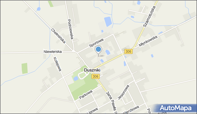 Duszniki powiat szamotulski, Stawna, mapa Duszniki powiat szamotulski