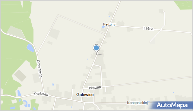 Galewice, Staszica Stanisława, mapa Galewice