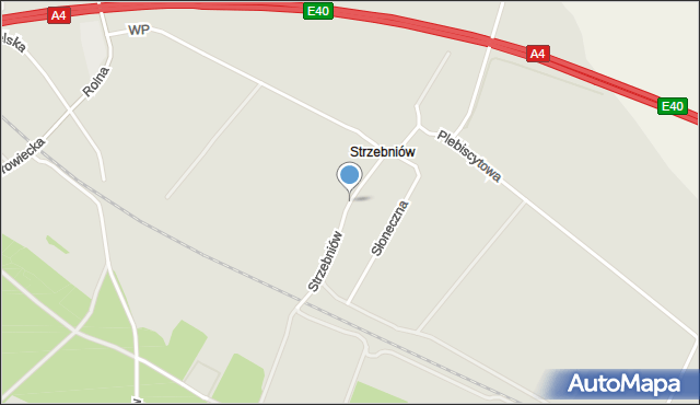 Gogolin powiat krapkowicki, Strzebniów, mapa Gogolin powiat krapkowicki