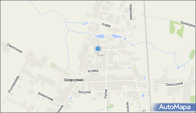 Golęczewo, Stawna, mapa Golęczewo