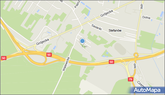 Góra Kalwaria, Strzelecka, mapa Góra Kalwaria