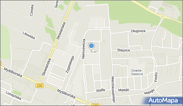 Gorzów Wielkopolski, Stanisławskiego Jana, mapa Gorzów Wielkopolski