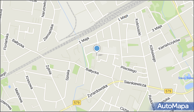 Grodzisk Mazowiecki, Strażacka, mapa Grodzisk Mazowiecki