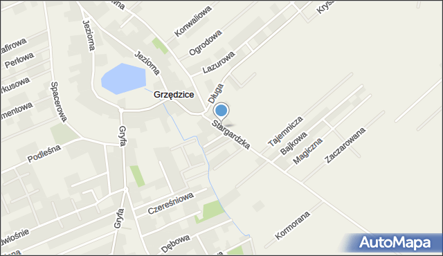 Grzędzice, Stargardzka, mapa Grzędzice