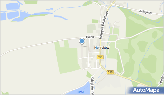 Henryków gmina Ziębice, Strażacka, mapa Henryków gmina Ziębice