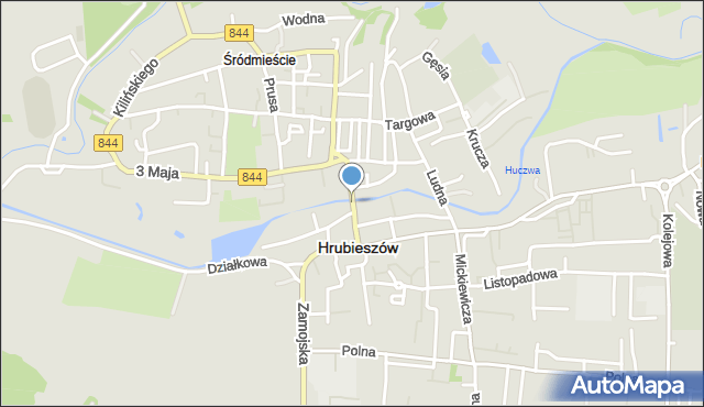 Hrubieszów, Staszica Stanisława, mapa Hrubieszów