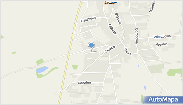 Jaczów, Stroma, mapa Jaczów