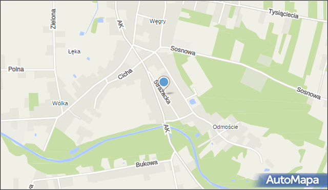 Jastkowice, Strażacka, mapa Jastkowice