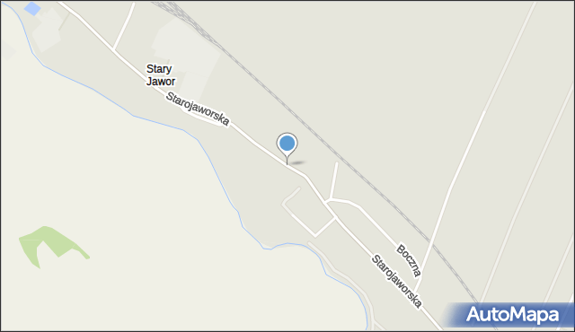 Jawor, Starojaworska, mapa Jawor