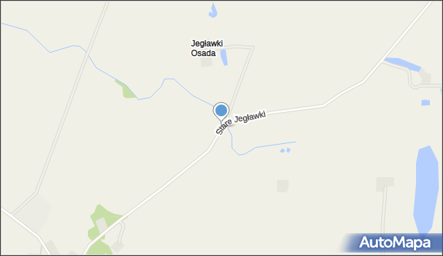 Jegławki, Stare Jegławki, mapa Jegławki