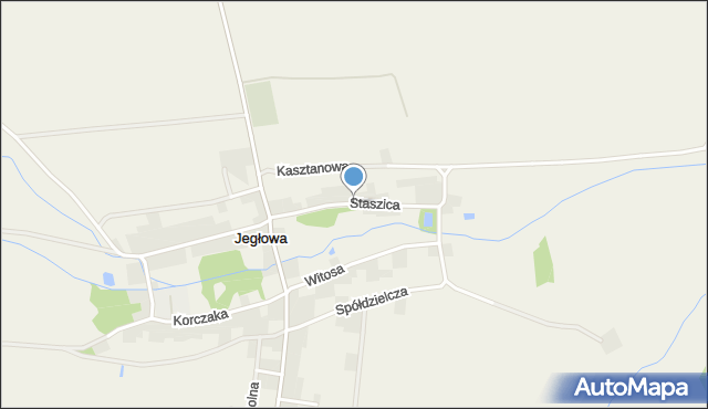 Jegłowa, Staszica Stanisława, mapa Jegłowa