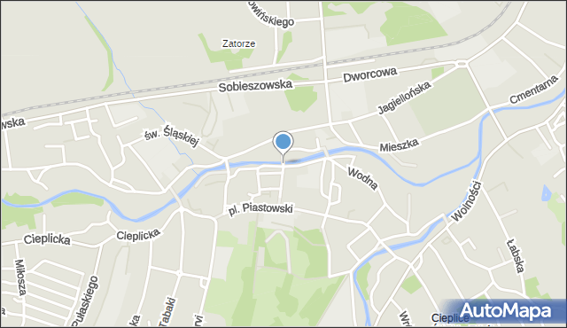 Jelenia Góra, Staromiejska, mapa Jelenia Góra