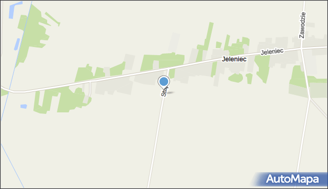 Jeleniec gmina Stanin, Stajki, mapa Jeleniec gmina Stanin