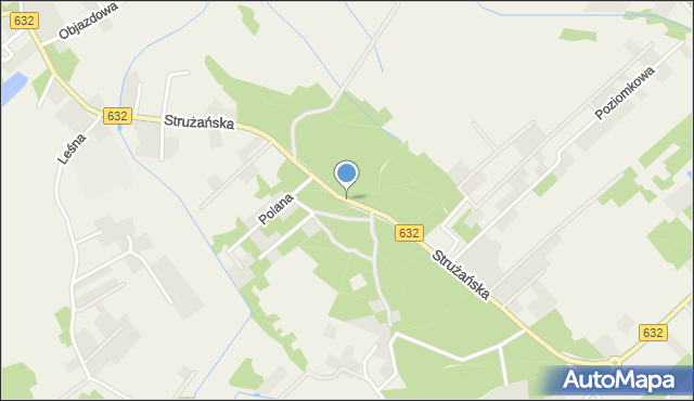 Józefów gmina Nieporęt, Strużańska, mapa Józefów gmina Nieporęt
