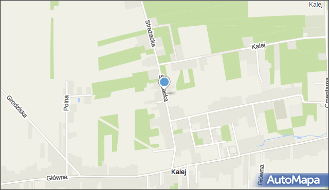 Kalej, Strażacka, mapa Kalej