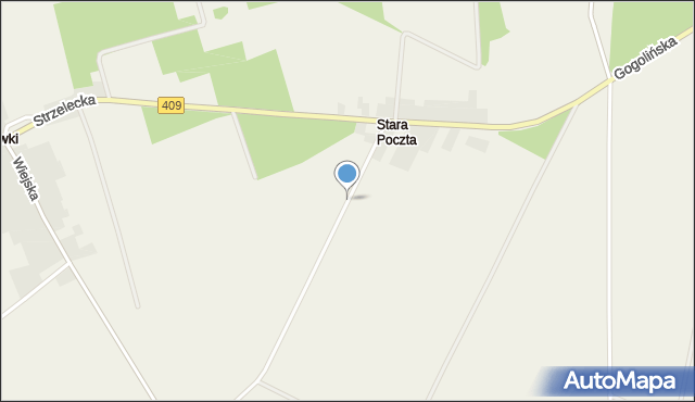 Kalinowice gmina Strzelce Opolskie, Stara Poczta, mapa Kalinowice gmina Strzelce Opolskie