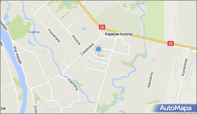 Kalisz, Stolarska, mapa Kalisza