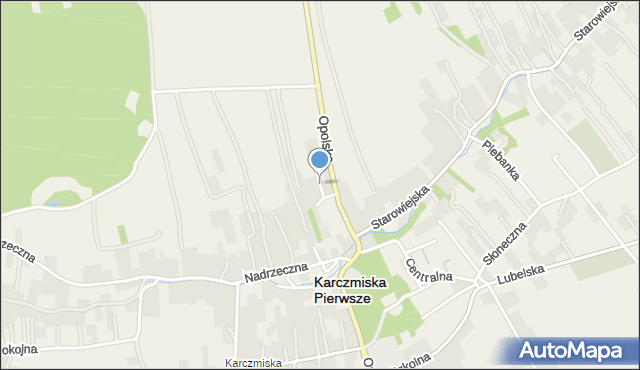 Karczmiska Pierwsze, Strażacka, mapa Karczmiska Pierwsze