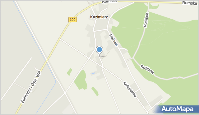 Kazimierz gmina Kosakowo, Styczniowa, mapa Kazimierz gmina Kosakowo