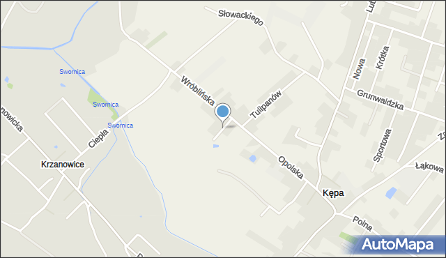 Kępa gmina Łubniany, Stokrotek, mapa Kępa gmina Łubniany