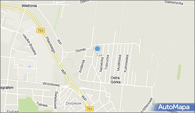 Kielce, Studziankowska, mapa Kielc