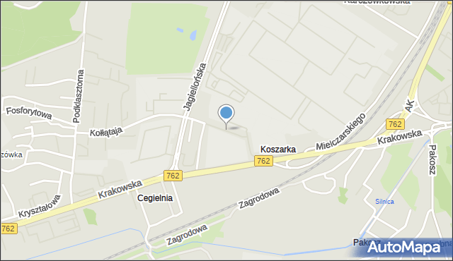 Kielce, Stokowa, mapa Kielc