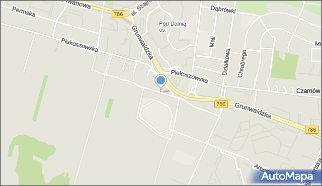 Kielce, Starowiejska, mapa Kielc