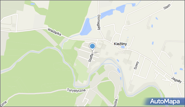 Kieźliny, Staffa Leopolda, mapa Kieźliny